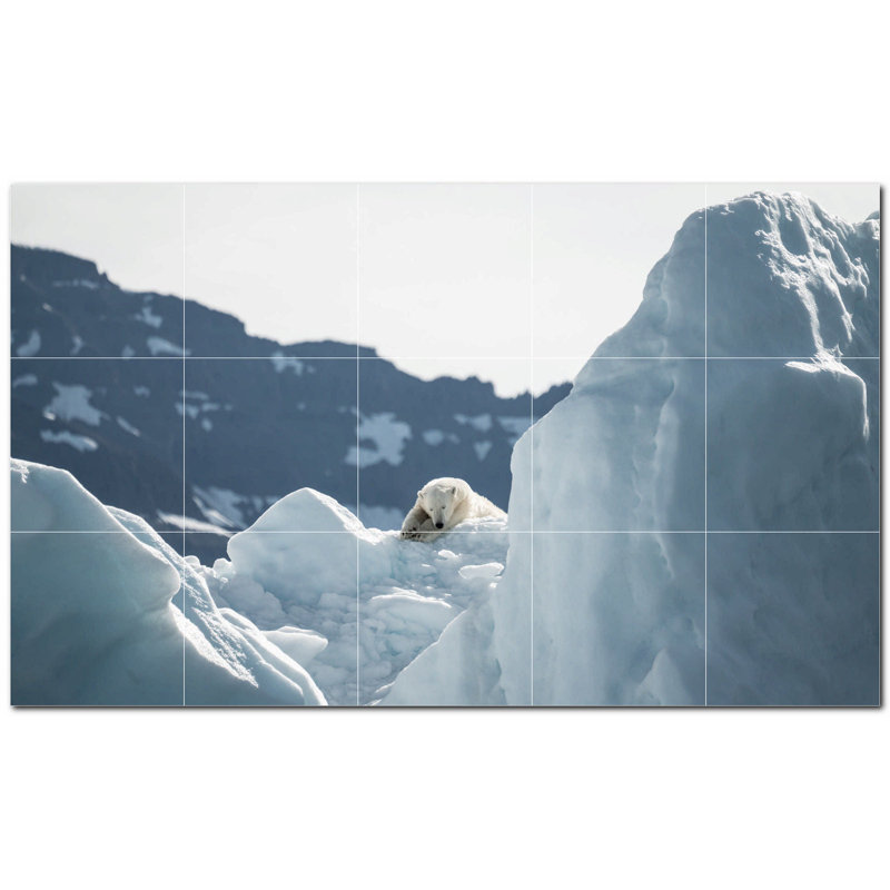 Murale décorative en céramique 4,25 po x 4,25 po