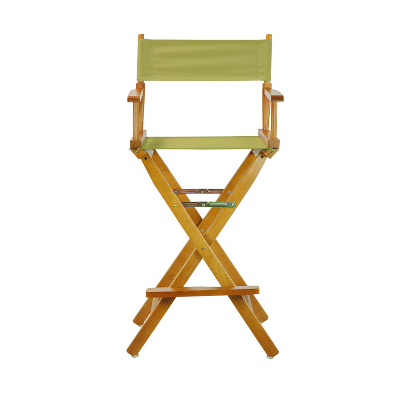 30" Folding Director Chair with Canvas, Honey Oak, Sage
