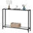 Vonte 39.4" Glass Console Table Gold Metal Frame-91059464