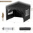 10'x10' Pop-Up Canopy Tent, Heavy Duty Oxford Fabric Commercial Gazebo with 4 Removable Sidewalls, Waterproof & UV-Resistant Instant Shelter, Stakes & Sandbags, for Parties, Trade Shows, Backyard(black)-109236290-111044839