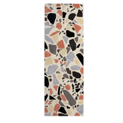 Walking On Terrazzo Abstract Indoor Rug