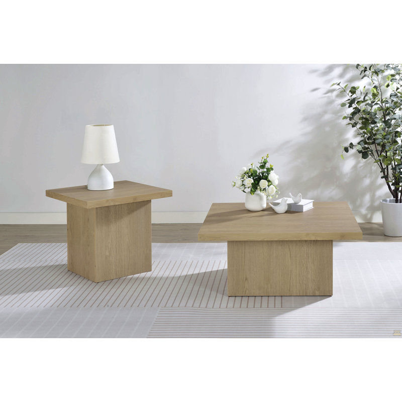 Ensemble de tables basses 2 pièces, Marron foncé