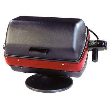 Costway 1600W Electric BBQ Grill with Warming Rack, Temperature Control &  Grease Collector Red