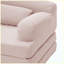 Causeuse convertible 2 places en velours côtelé Canapé-lit futon convertible (rose)