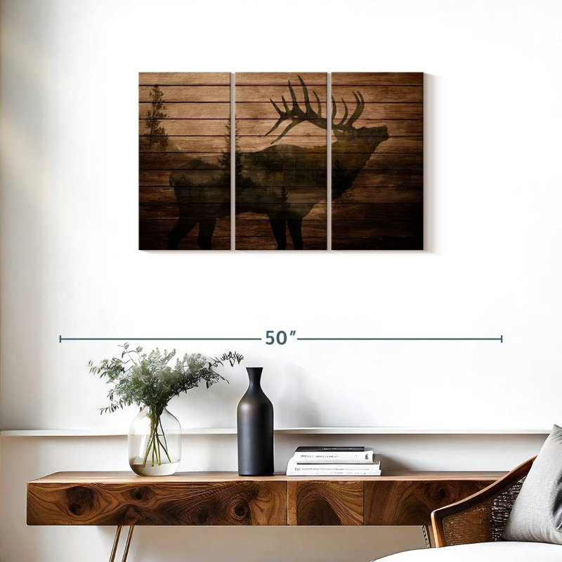 Brampt Elk Woods I, 20" H x 33" W