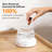 Elegant Glass Reservoir Essential Oil Diffuser 200ML, One Button Control Glass Diffuser With Rainbow Colours For Home Office Bedroom Gift