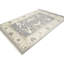 Tapis oriental gris Oushak Chobi Mute