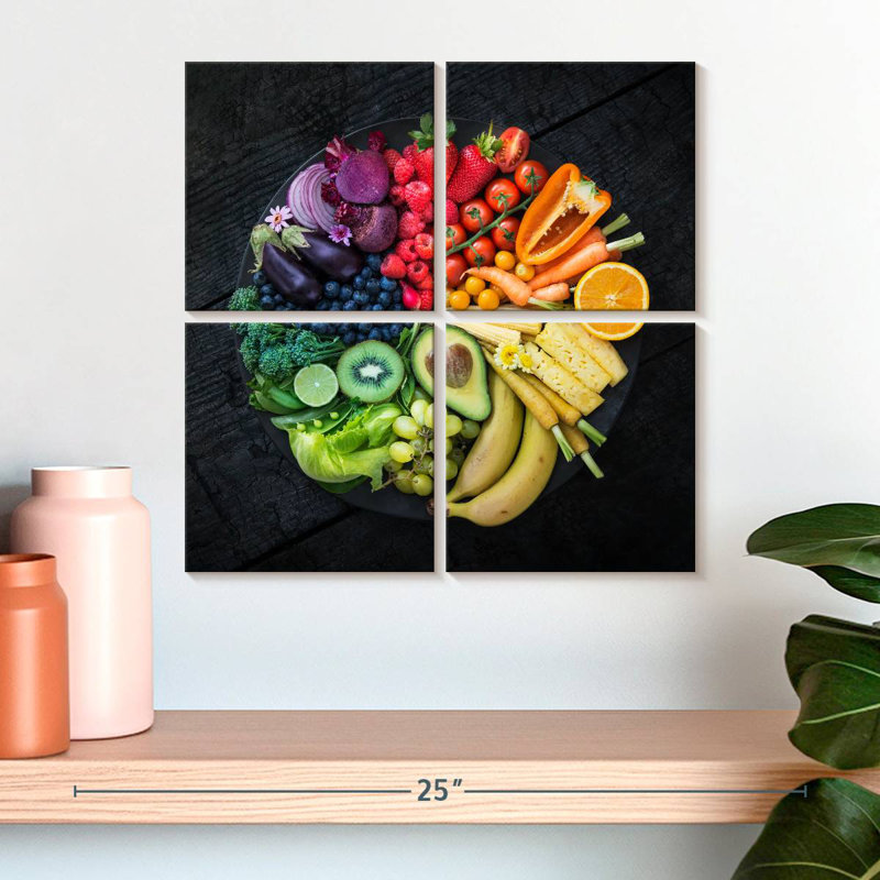 Yarlin couleurs d'aliments sains, H 18 po x l 18 po