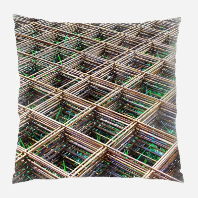 Coussin décoratif métallique