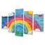 Rainbow Bright I - ensemble d'art mural pour chambre de bébé