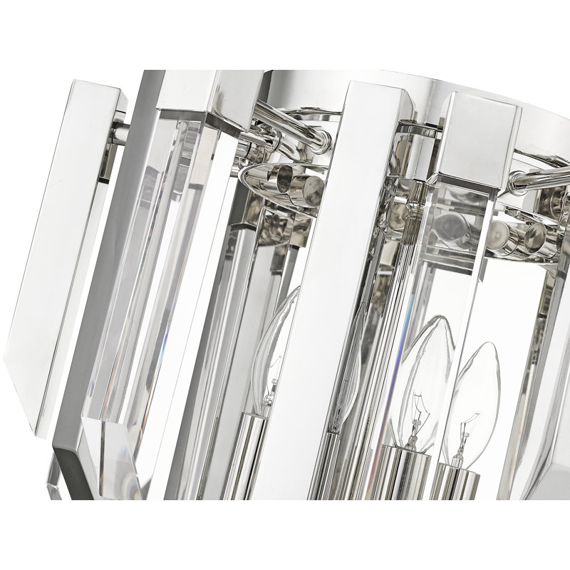 Plafonnier encastré géométrique 4 lumières 17,25 po