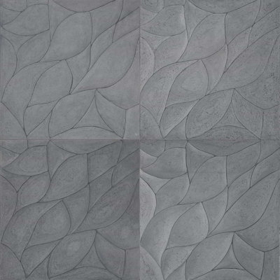 Thalia 18X18 3D Carved Rosette Honed Limestone Tile