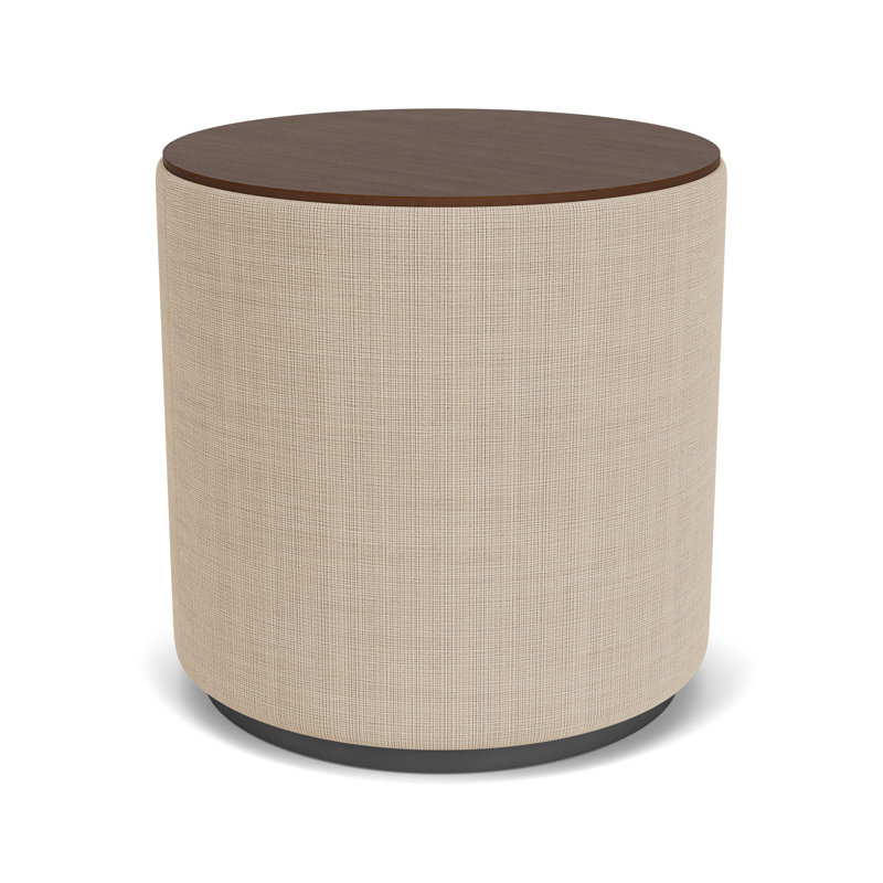 Table de réception avec plateau en stratifié Darsey, 20", Gris anthracite; calcaire Chambray, Noyer Riftwood