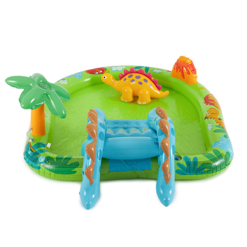 Centre de jeu gonflable pour piscine avec ballons multicolores Intex Little Dino, paquet de 100