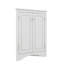 Armoire de rangement autoportante triangulaire pour salle de bain avec tablettes réglables-469817602