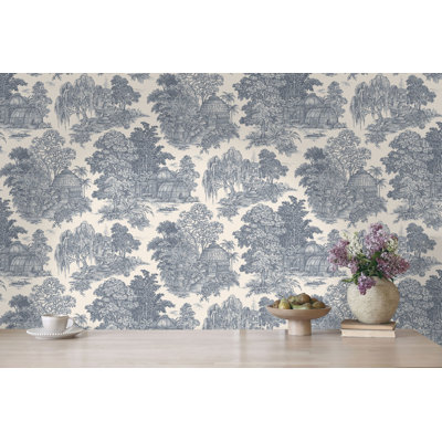 Osterley Toile Non-Pasted Wallpaper
