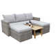 Genesis 4 Piece Sectional Seating Group with Cushions