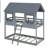 Bunk Bed With Roof, Window, Guardrail, Ladder-2063188065