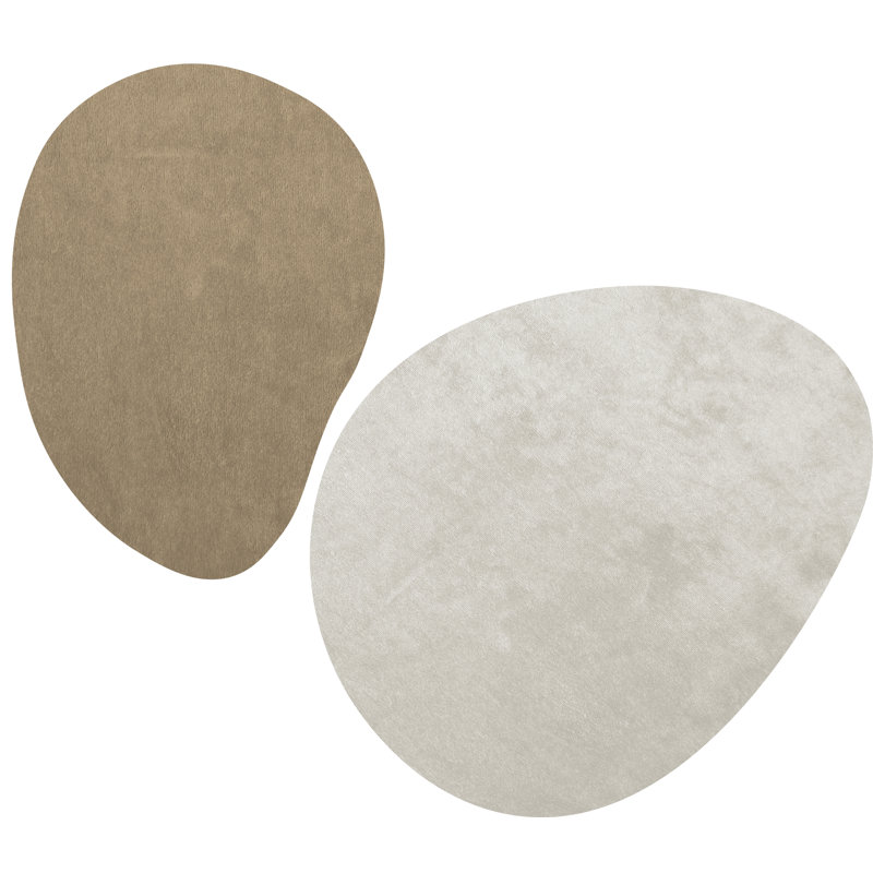 Carlleen Vinyl Machine Printed Area Rug, Rectangle 4'1.2" x 5'1.4"