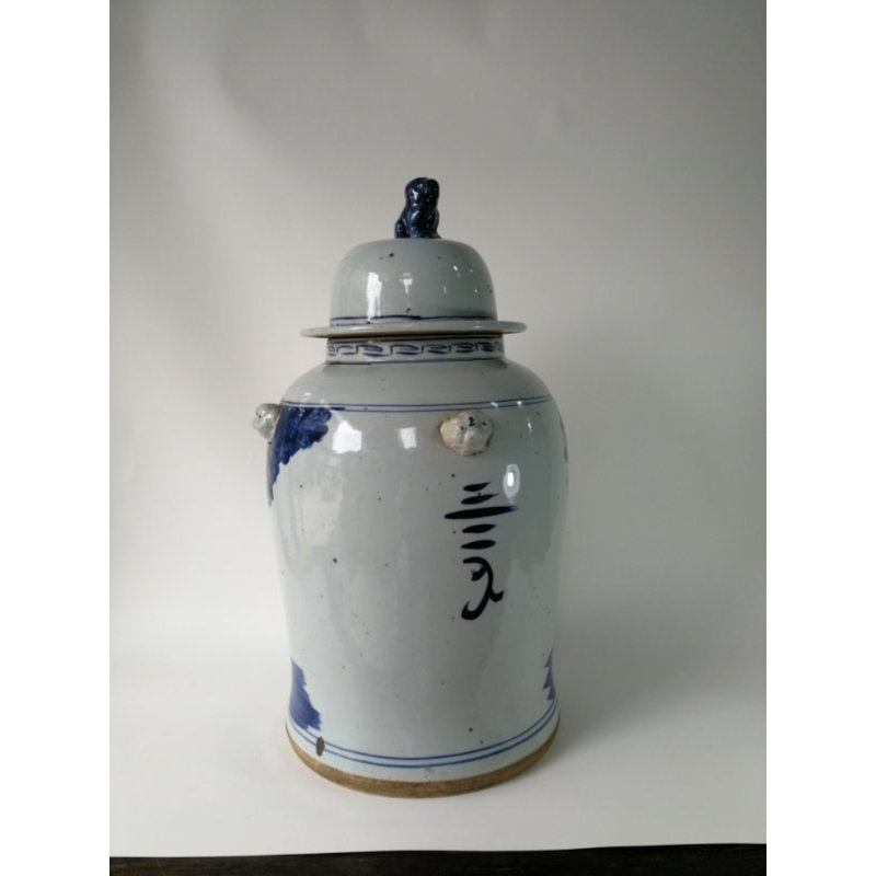 Handmade Porcelain China Ginger Jar