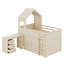 Lit mezzanine complet avec bureau, tiroirs et armoires-807067244
