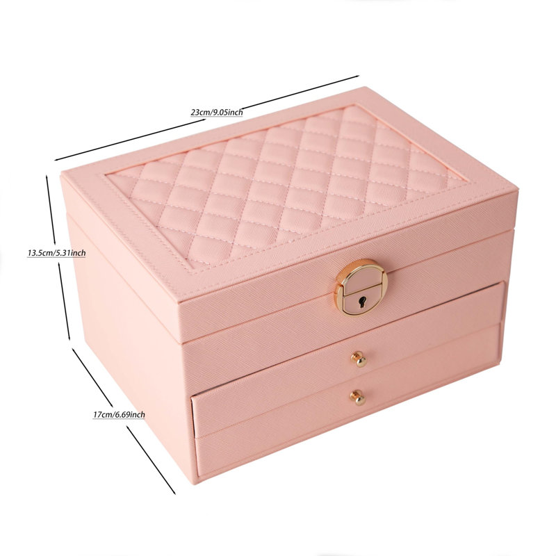 Leather, Fabric Jewellery Box +