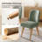 Jeremias 19"W Modern Upholstered Dining Chairs Set with Solid Wood Legs-373542534-373542532