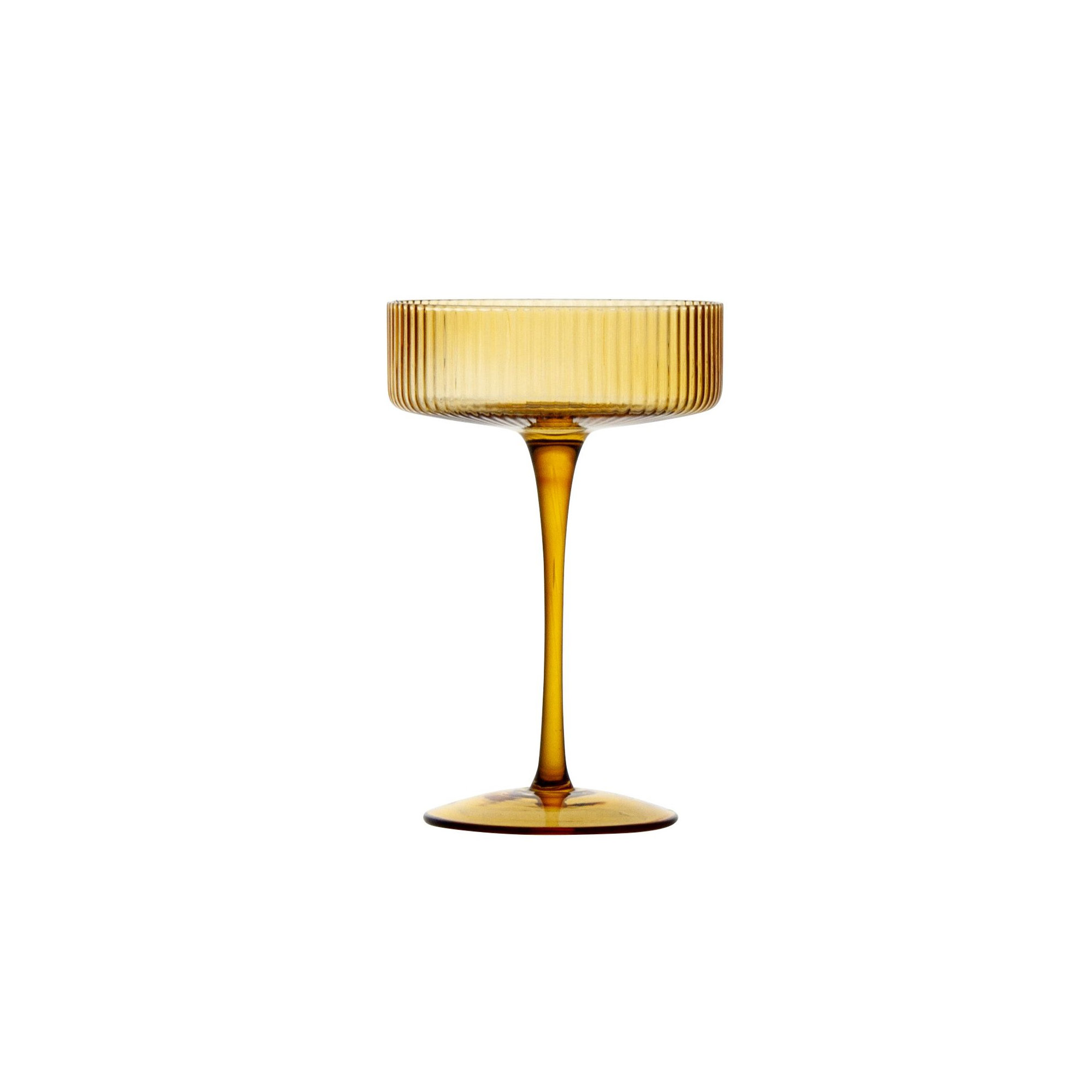 Harmon 10oz. Crystal Coupe Set, Amber