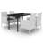 Rectangular 55.1" Long Dining Set with Cushions-62941898-62941895-32611705
