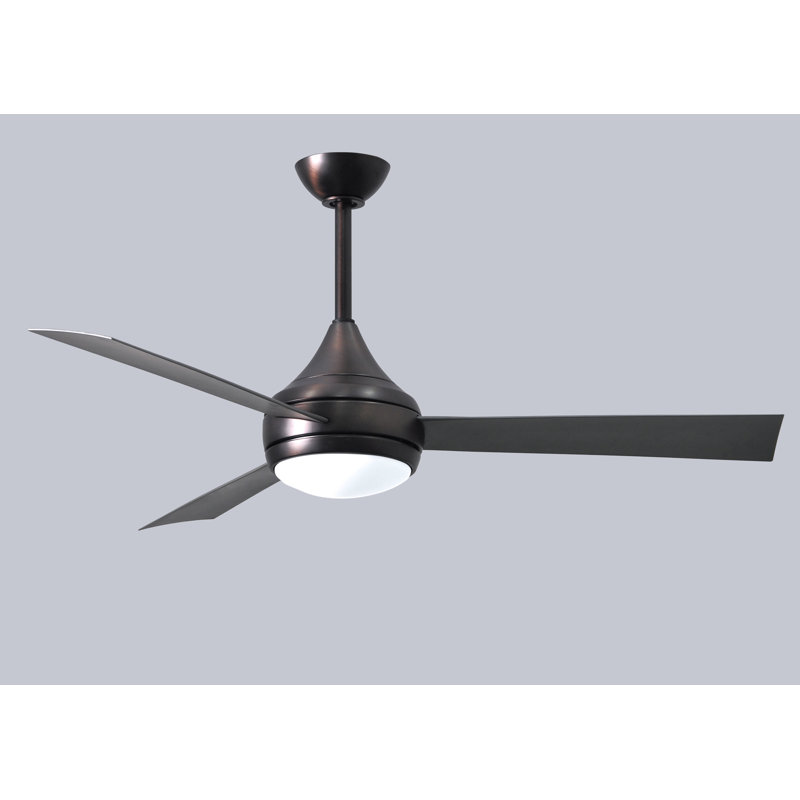 Donaire 52'' Ceiling Fan with LED Lights, Brushed Bronze, Brushed Stainless