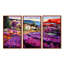 «White Cottage In Blossoming Lavender Fields» - ensemble de reproductions d'art mural champs de lavande-108316307-108316309
