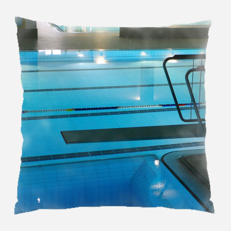 Housse et insert de coussin pour piscine intérieure Oubre, Microsuède, Intérieur