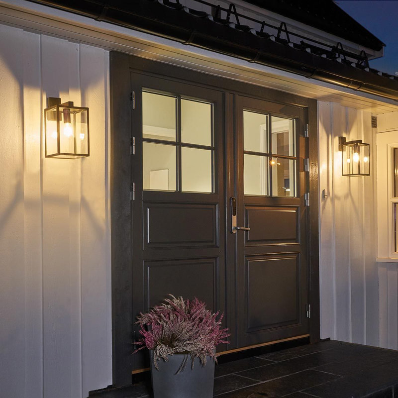 Tiltonsville Black Outdoor Wall Lantern