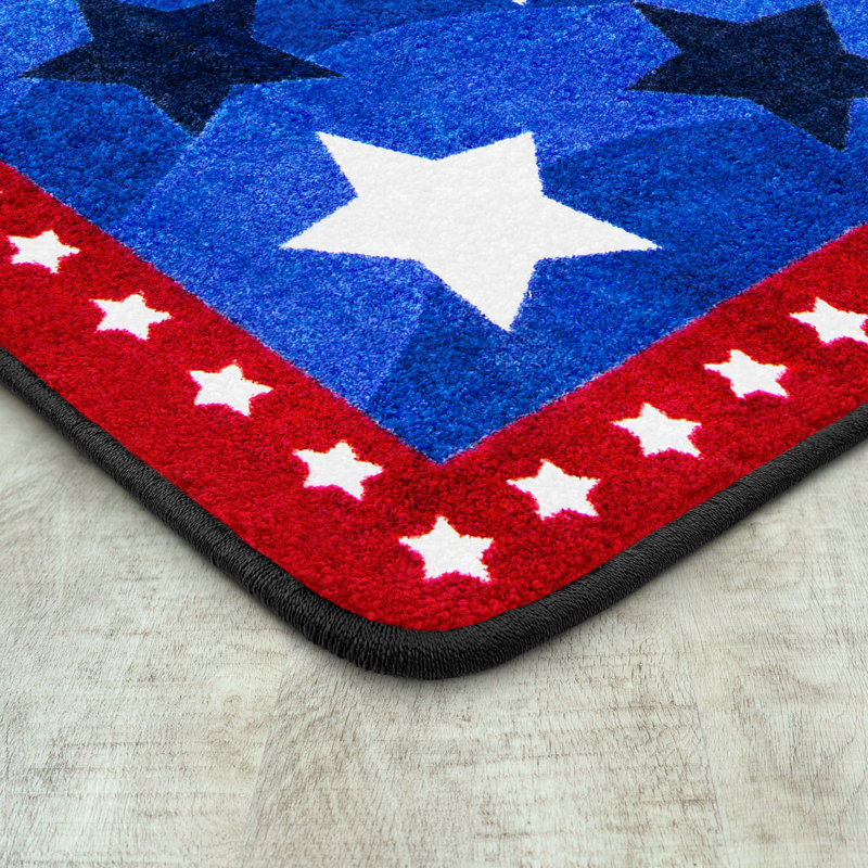 Tapis bleu 5 pi 4 po x 7 pi 8 po Pride of Country Kid Essentials