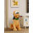 Cute Dog - Shaped Large Resin & Metal Floor Decor With Tray For Entryway