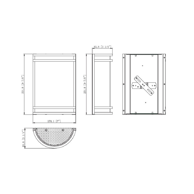Diondria LED Flush Mounted Sconce