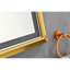 Miroir de salle de bain 72 po x 48 po à DEL avec cadre en aluminium, miroir de meuble-lavabo mural, anti-buée, mémoire, 3 couleurs, réglable en continu