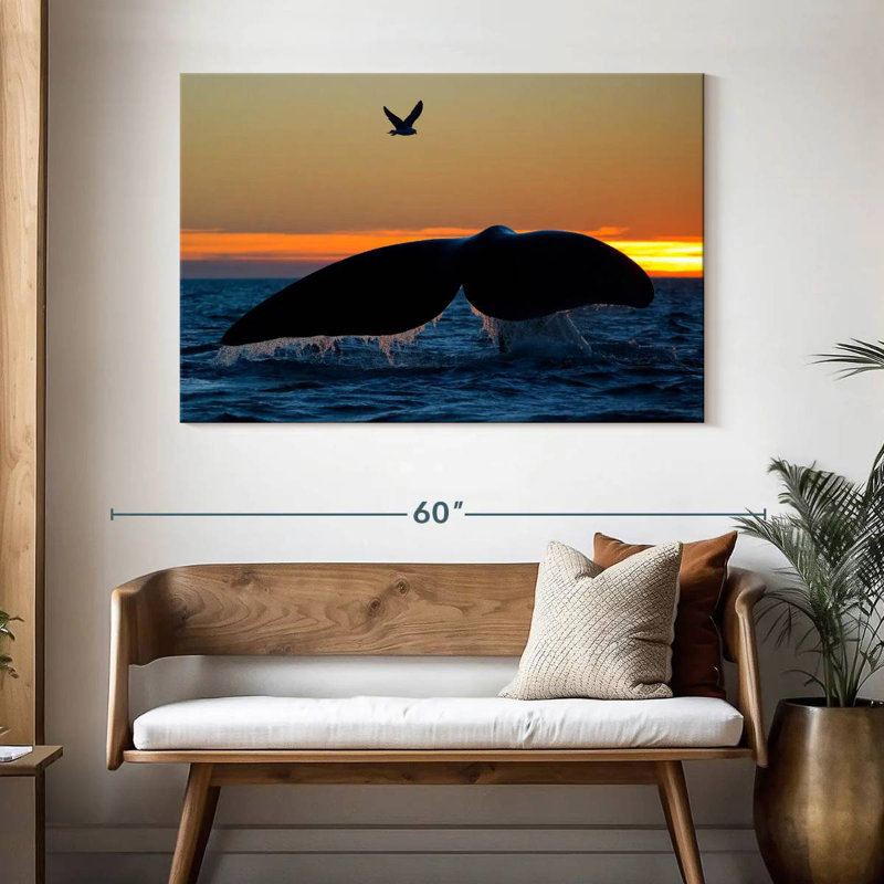 Brampt Whale Tail Sighting, 32" H x 48" W