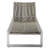 Pangea Home Bella Outdoor Aluminum Chaise Lounge – Modern Patio Sun Lounger with Quick-Dry Rope & Easy-Move Wheels - Grey-2001427091