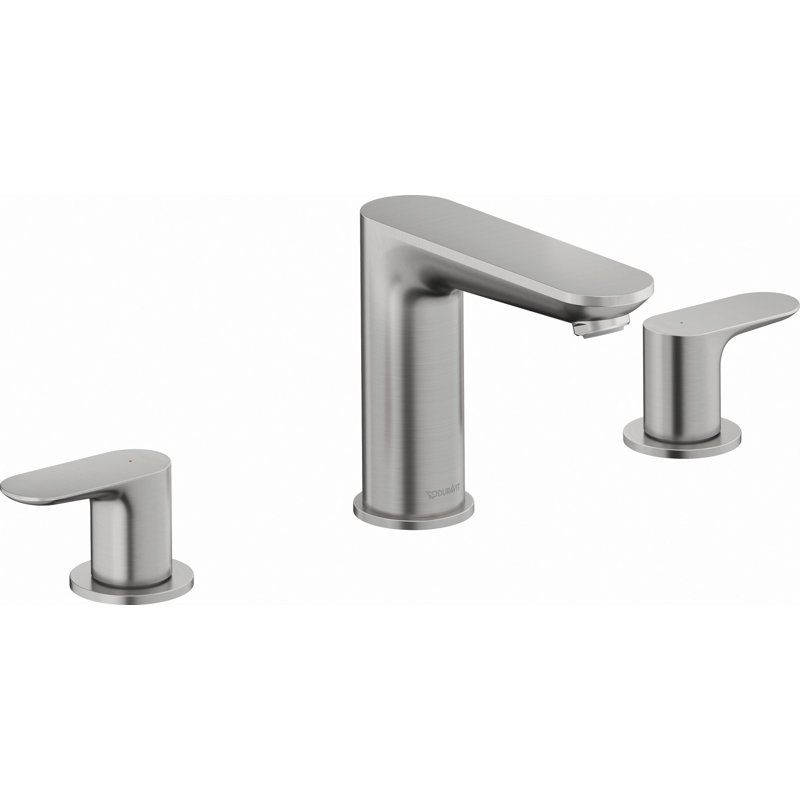 Robinet de lavabo de salle de bain large à 2 poignées 5-1 / 8 No.1 (avec ensemble de bonde), Nickel brossé