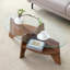Table basse ovale en verre trempé-1386021885