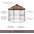 Pet Gazebo Portable Dog Kennel Playpen with Shade Canopy， 8FT-69682213-69682216