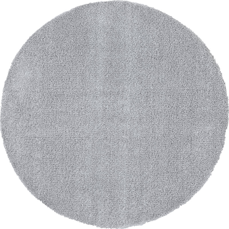 Tapis gris clair Anterion, Rond 5 pi 3 po