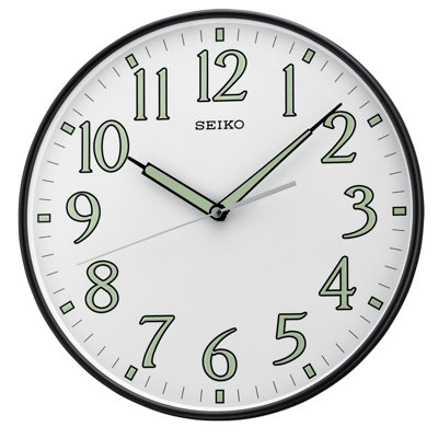 QXA521KLH Wall Clock, Black