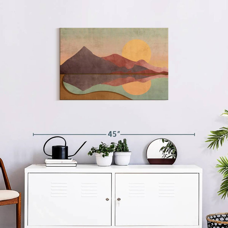 Boho Sundown, reproduction sur toile, H 20 po x l 30 po x P 1,25 po