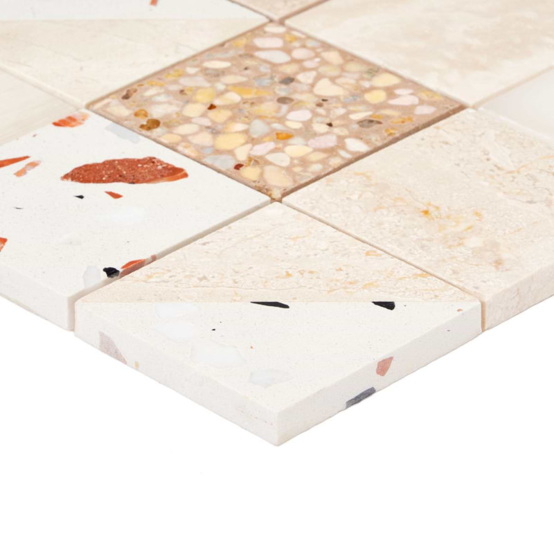 Elizabeth Sutton Artem Mosaic Tile, Paloma Beige;Cream