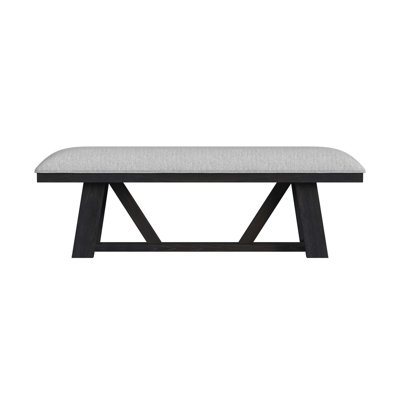 Banc de salle à manger gris anthracite Pinnacle