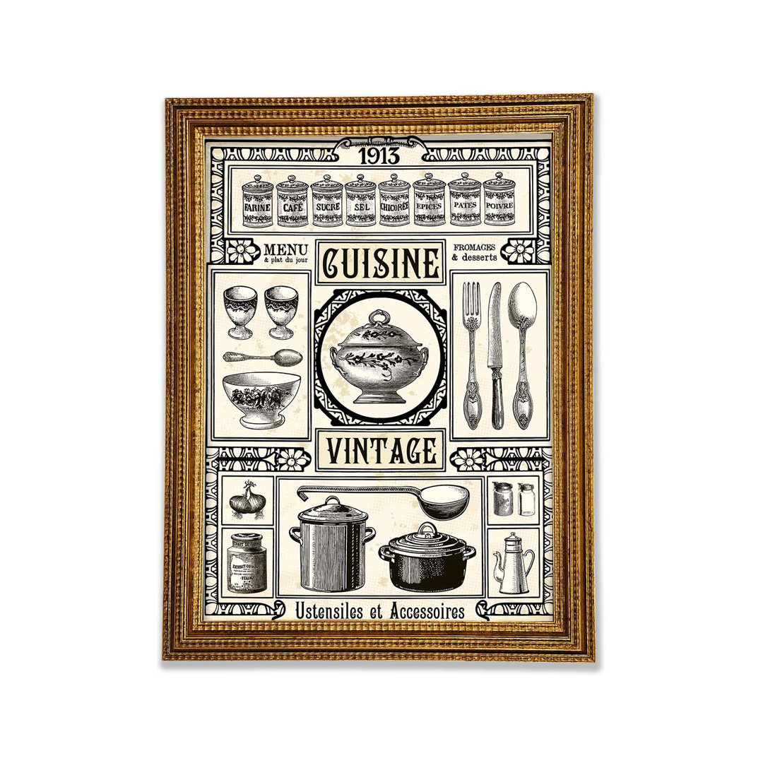 Wandbild Vintage Cuisine