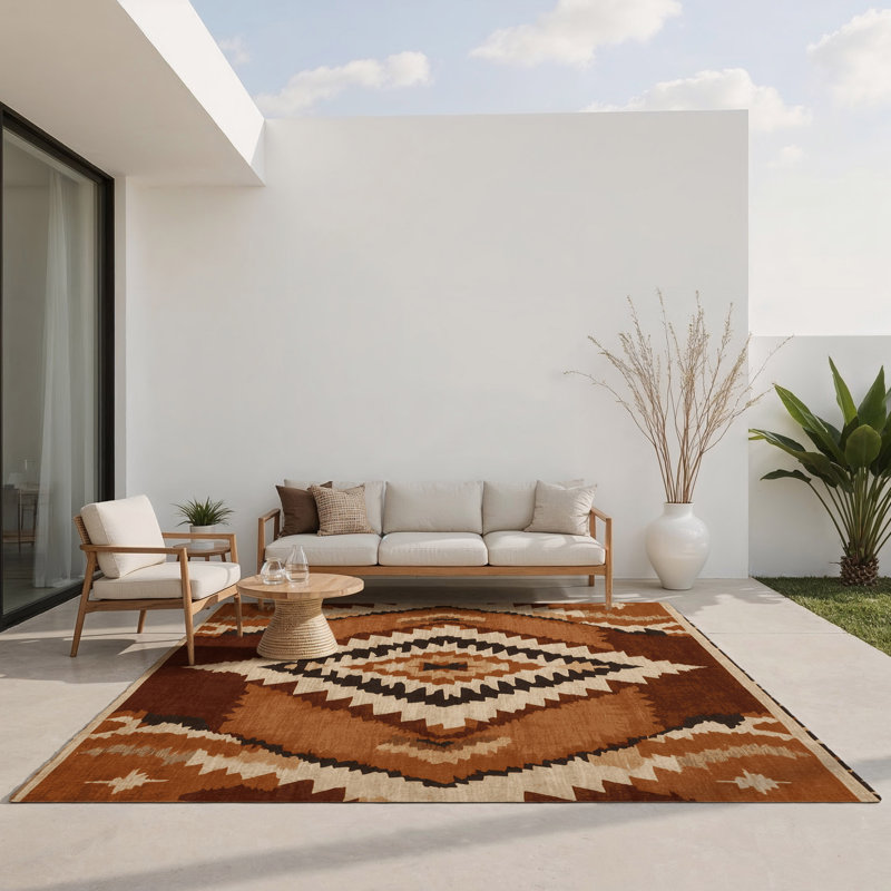 Tapis intérieur et extérieur Pueblo, Rectangle 1 pi 6 po x 2 pi 6 po