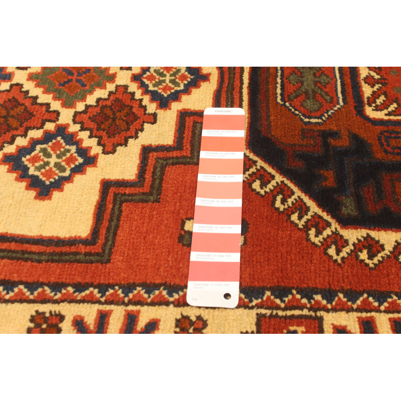 Tapis en laine cuivre foncé noué à la main 2 pi 9 po x 10 pi 2 po Kargahi